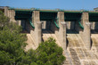 dam floodgates closeup