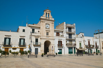 Clocktower. Sammichele di Bari. Puglia. Italy. 