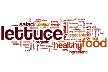 Poster - Lettuce word cloud