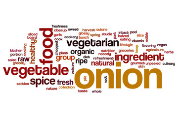 Canvas Print - Onion word cloud