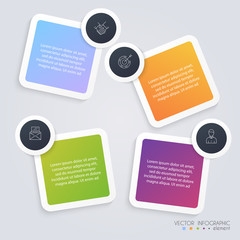 Poster - infographic templates for business. can be used for website layo