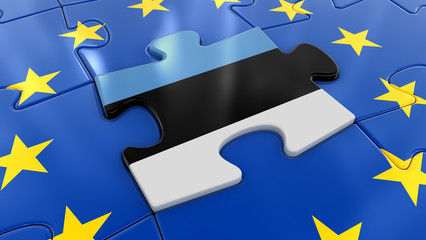 Poster - Estonia Jigsaw as part of EU 