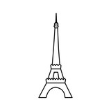 Fototapeta Boho - eiffel tower icon image vector illustration design 