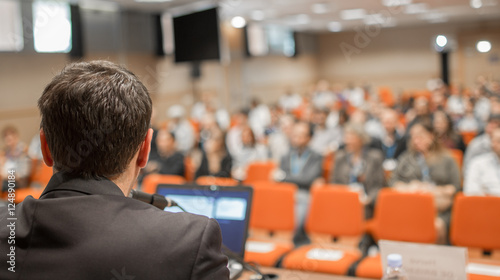 Fotomural Speaker at Business Conference and Presentation