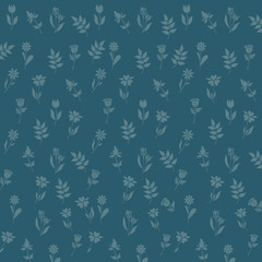 pattern with flowers, vector illustration