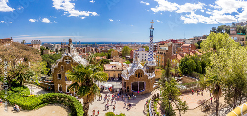 Photo  Gaudi Park Barcelona Spain