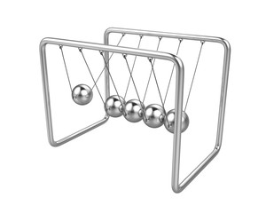 Newton's Cradle Isolated