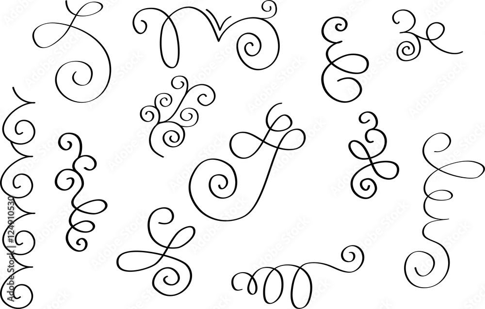 Stock-Vektorgrafik „Schnörkel“ | Adobe Stock