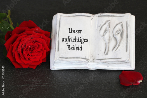 Unser Aufrichtiges Beileid Buy This Stock Photo And