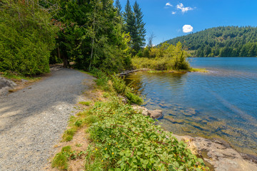 Poster - Beautiful Lake Cowichan in Canada.