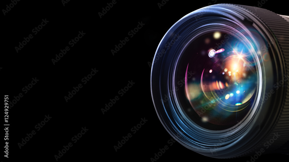 Professional camera lens - obrazy, fototapety, plakaty 