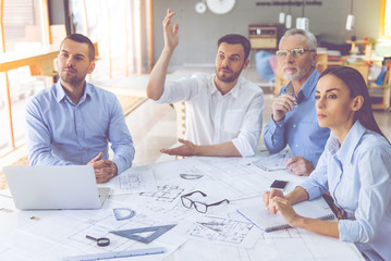 Wall Mural - Business people working together