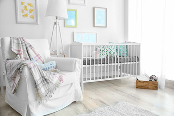 Wall Mural - Interior of modern baby room