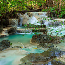 Erawan Waterfall National Park Kanjanaburi Thailand