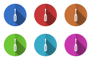 Poster - Flat design vector icon set