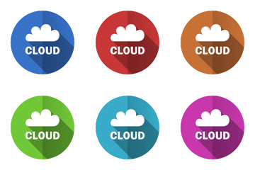 Poster - Flat design vector icon set