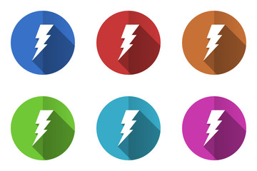 Poster - Flat design vector icon set