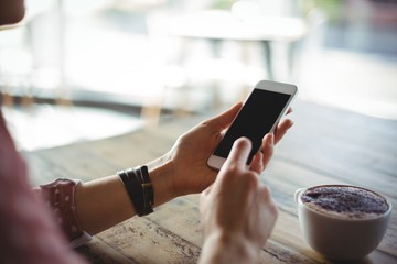 Poster - Woman using mobile phone