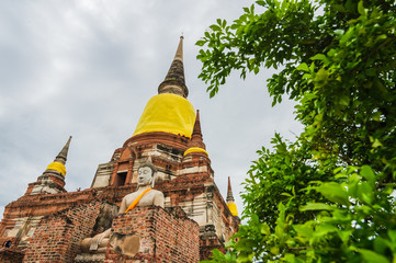 thailand old pagoda historic place