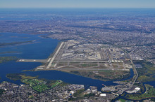 Aerial View Of The John F. Kennedy International Airport (JFK) In Queens, New York