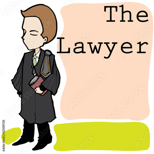 lawyer cartoon vector character Buy this stock illustration and