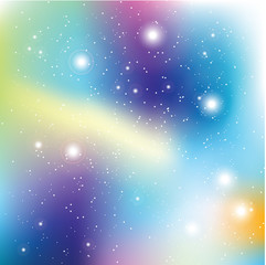 Wall Mural - Universe with stars. Matrix of glowing stars. Space background.