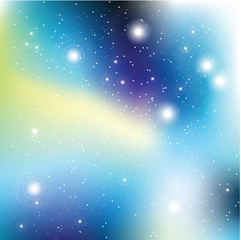 Wall Mural - Universe with stars. Matrix of glowing stars. Space background.
