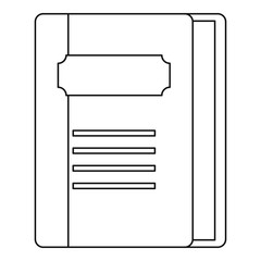 Poster - Tutorial icon. Outline illustration of tutorial vector icon for web