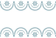 Seamless Sample A Border With A Blue Pattern Lace On A White Background. Vector Illustration. It Can Be Used As A Background For The Websites, Packing, Fabrics