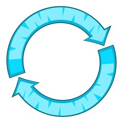 Poster - Refresh icon. Cartoon illustration of refresh vector icon for web design