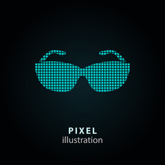 Sunglasses - pixel illustration.