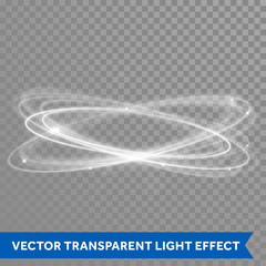 Poster - Vector neon light effect circle spiral