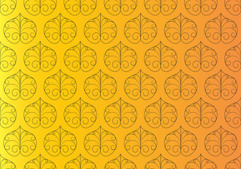 Sticker - Thai vintage seamless pattern vector abstract background