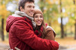 © Syda Productions - happy young couple hugging in autumn park