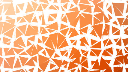 Wall Mural - Abstract red orange gradient lowploly of many triangles background for use in design