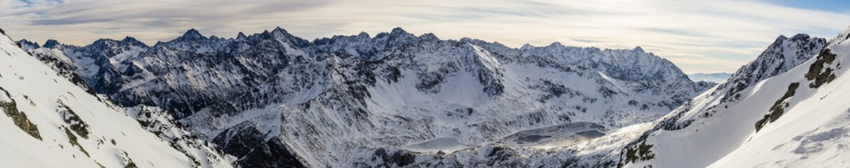 Fototapeta dolina tatry góra śnieg panorama