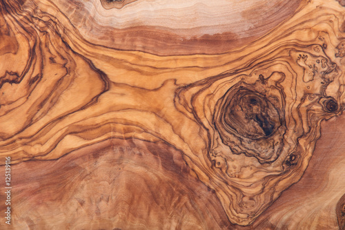 Fototapeta Italian olive wood cutting board like abstract backboard