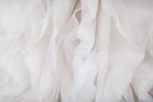 Wedding Dress Fabric Close Up