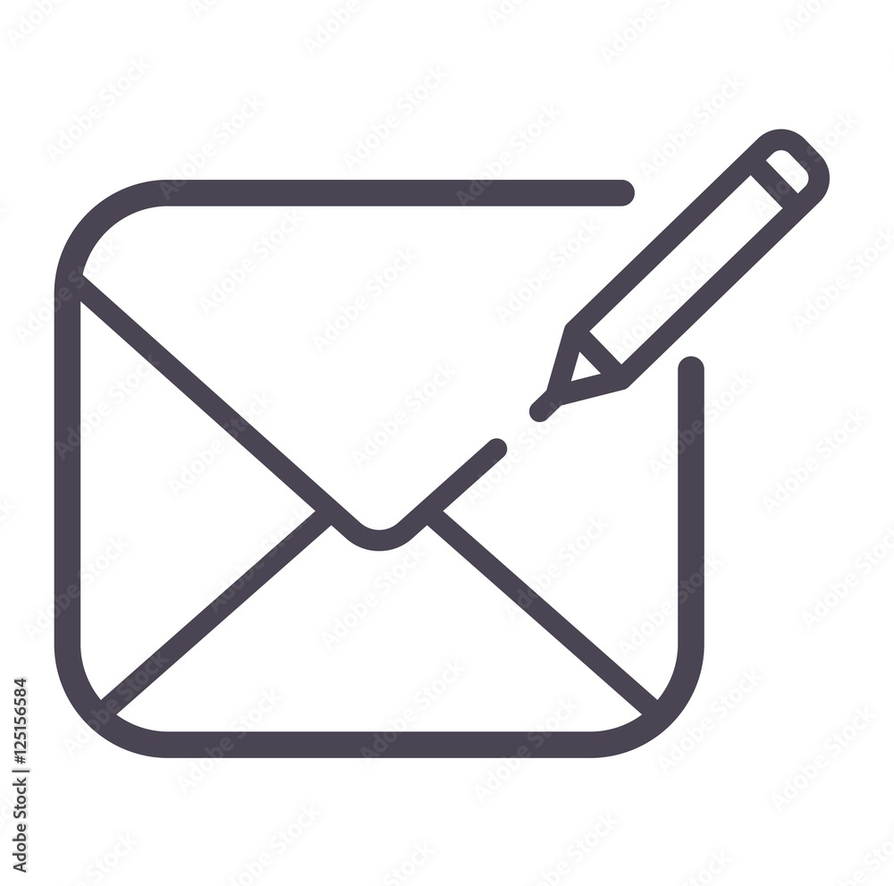 Simbol Mail Vector Mail icon vector symbol Stock Vector | Adobe Stock