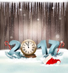 Happy new year 2017! New year design template Vector illustratio