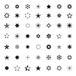© topor - Set of Black Stars. Vector Illustration.