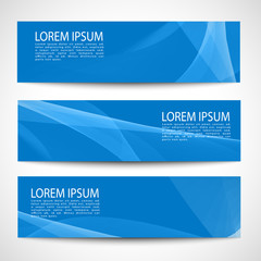 Wall Mural - Abstract header white wave blue background vector design