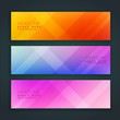 © starlineart - beautiful minimal set of banners in three different colors