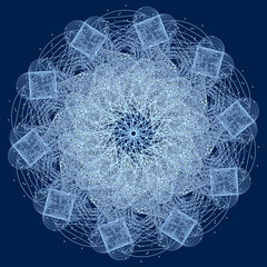 Wall Mural - mandala with sacred geometry symbols and elements. alchemy, religion, philosophy, astrology and spir