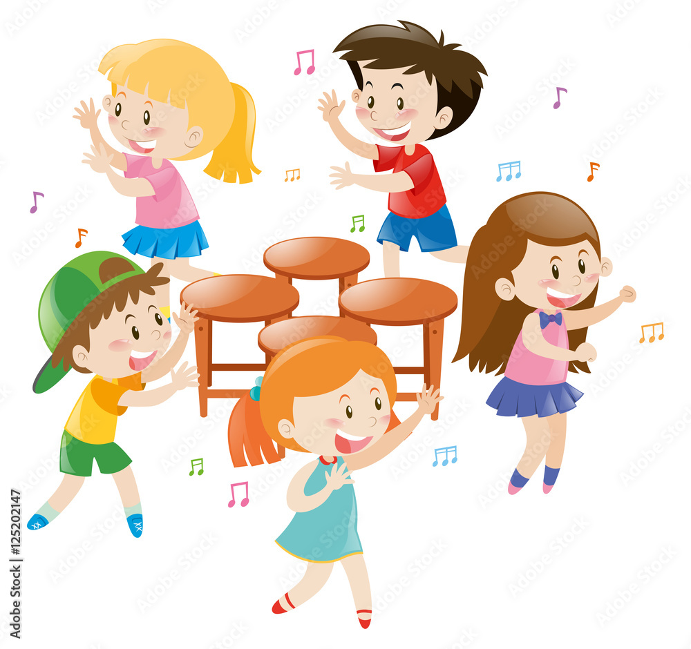 Musical Chairs Clip Art