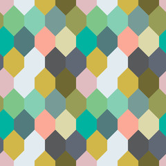 Poster - Big hexagons pattern.
