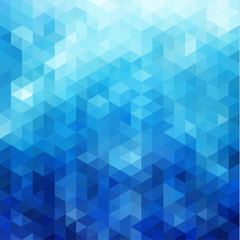Wall Mural - abstract blue triangles pattern geometric background