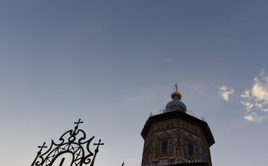 Wall Mural - church and fence