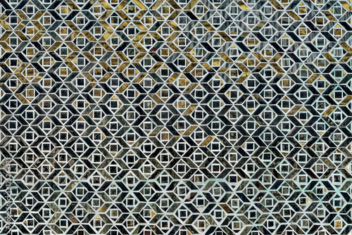 Fotografija Inlaid mosaic glass, Swedagon Pagoda, Yangon, Myanmar