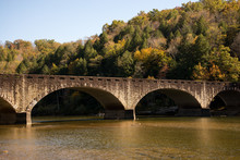Gatliff Bridge Spans The Cumberland River Upstream Of Cumberland Falls.